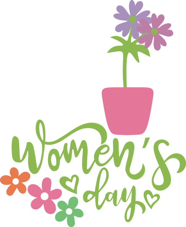 Transparent International Women's Day Leaf Cut flowers Plant stem for Women's Day for International Womens Day