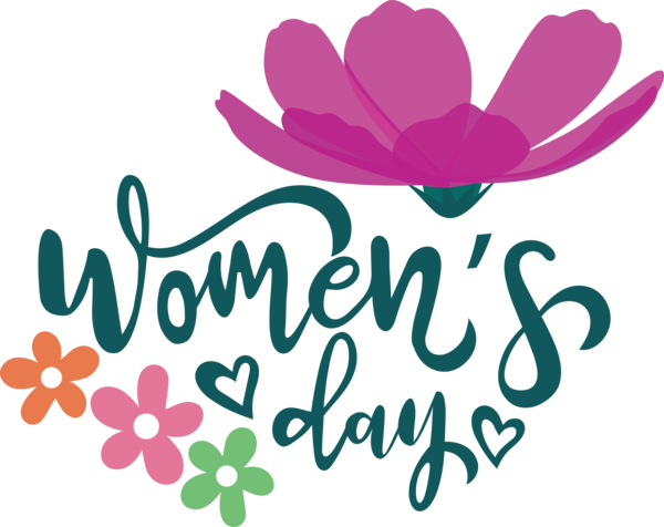 Transparent International Women's Day Floral design Cut flowers Petal for Women's Day for International Womens Day