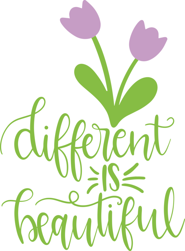 Transparent International Women's Day Different Is Beautiful Logo Design for Women's Day for International Womens Day