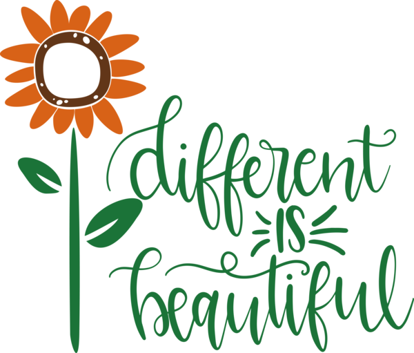 Transparent International Women's Day Different Is Beautiful Drawing Design for Women's Day for International Womens Day