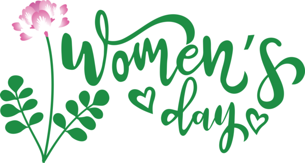 Transparent International Women's Day Leaf Plant stem Logo for Women's Day for International Womens Day