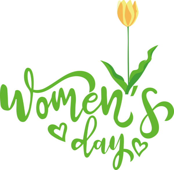 Transparent International Women's Day Leaf Cut flowers Plant stem for Women's Day for International Womens Day