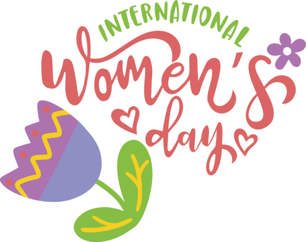 Transparent International Women's Day Logo Produce Line for Women's Day for International Womens Day