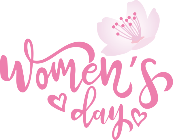 Transparent International Women's Day Logo Petal Meter for Women's Day for International Womens Day