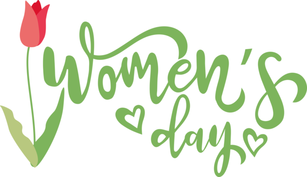 Transparent International Women's Day Logo Leaf Produce for Women's Day for International Womens Day
