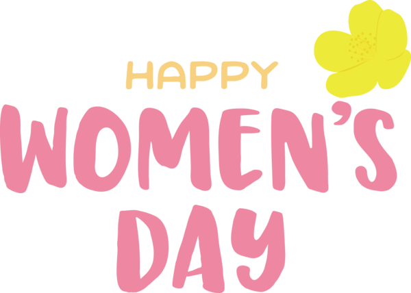 Transparent International Women's Day Logo Line Meter for Women's Day for International Womens Day