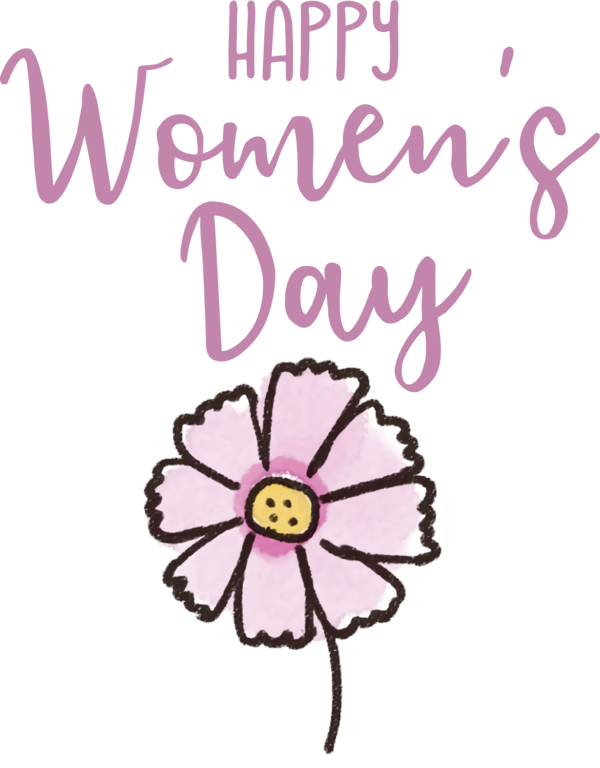 Transparent International Women's Day Cut flowers Floral design Design for Women's Day for International Womens Day