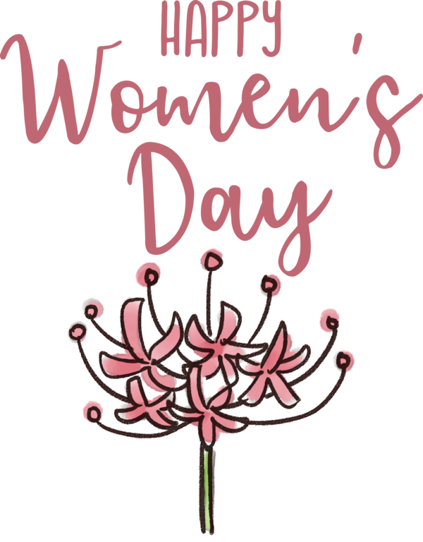 Transparent International Women's Day Floral design Cut flowers Petal for Women's Day for International Womens Day