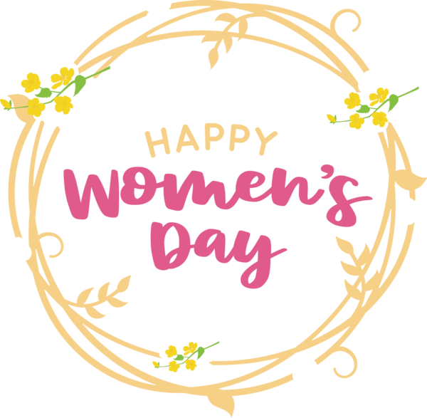Transparent International Women's Day Logo Glass Birthday for Women's Day for International Womens Day