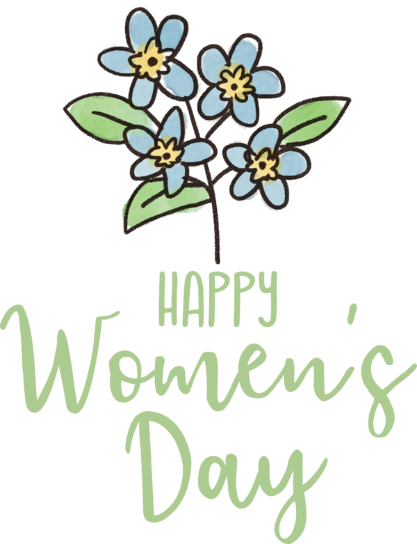 Transparent International Women's Day Floral design Design Computer for Women's Day for International Womens Day