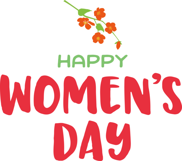 Transparent International Women's Day Logo Floral design Tree for Women's Day for International Womens Day