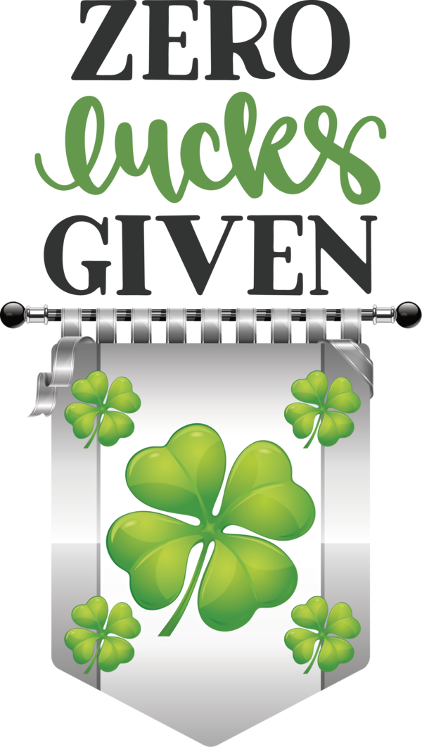 Transparent St. Patrick's Day Shamrock Clover Four-leaf clover for St Patricks Day Quotes for St Patricks Day