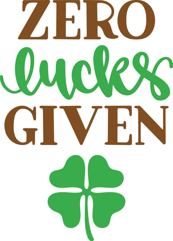 Transparent St. Patrick's Day Logo Leaf Plant stem for St Patricks Day Quotes for St Patricks Day