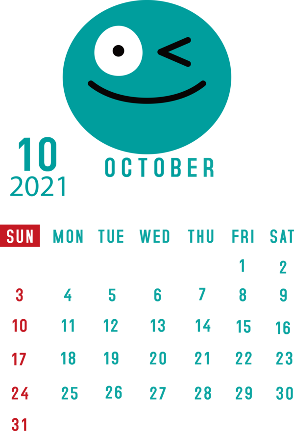 Transparent New Year Logo Aqua M Green for Printable 2021 Calendar for New Year