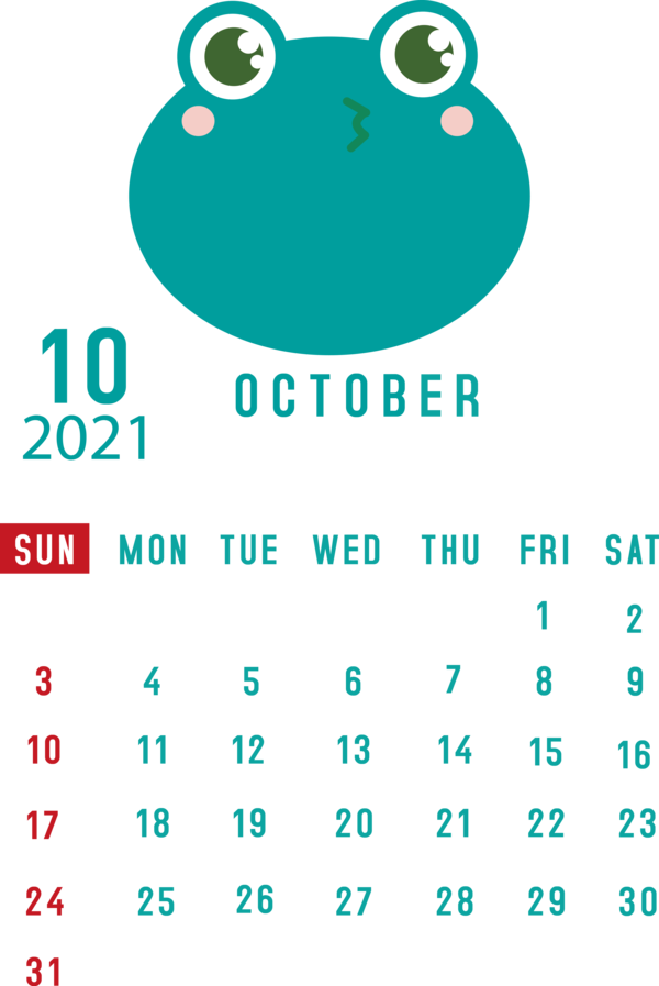 Transparent New Year Logo Aqua M Line for Printable 2021 Calendar for New Year