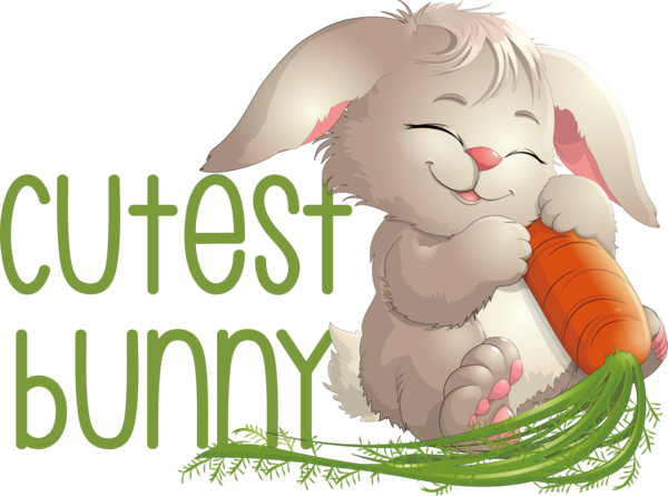 Transparent Easter Hares Cat Rabbit for Easter Bunny for Easter