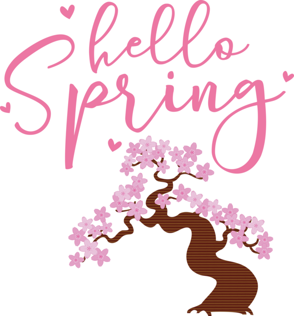 Transparent easter Design Wall Decal Sticker for Hello Spring for Easter
