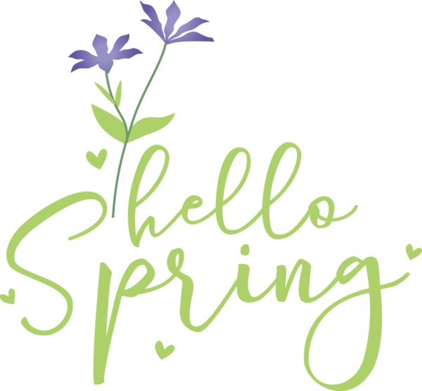 Transparent easter Transparency Logo Drawing for Hello Spring for Easter