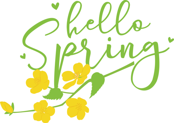 Transparent easter Logo Drawing Icon for Hello Spring for Easter