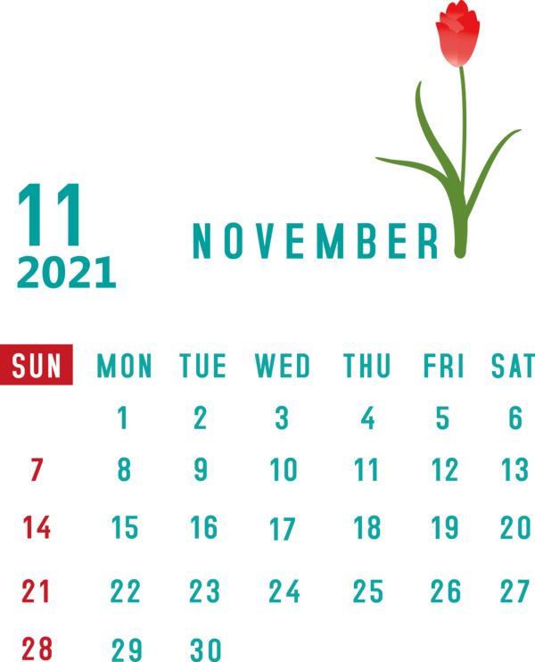 Transparent New Year Logo Font Green for Printable 2021 Calendar for New Year