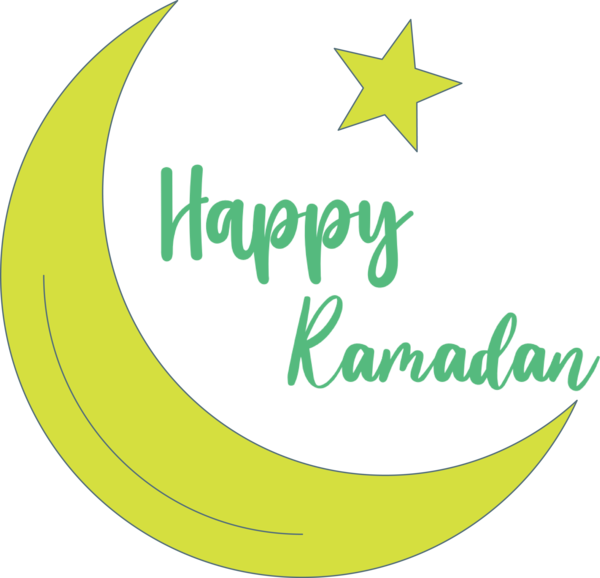 Transparent ramadan Logo Green Leaf for EID Ramadan for Ramadan