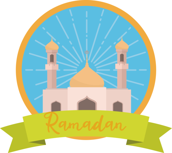 Transparent ramadan Islamic art Cartoon Logo for EID Ramadan for Ramadan