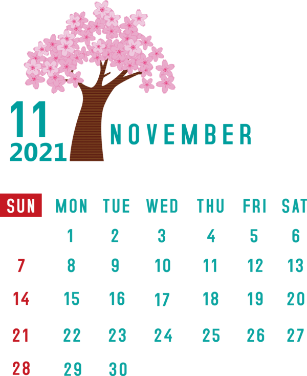 Transparent New Year Logo Human Tree for Printable 2021 Calendar for New Year