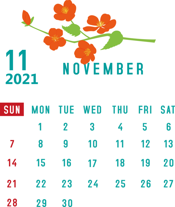 Transparent New Year Leaf Line Calendar System for Printable 2021 Calendar for New Year
