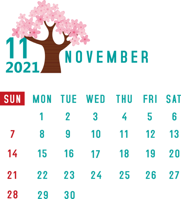 Transparent New Year Logo Font Line for Printable 2021 Calendar for New Year