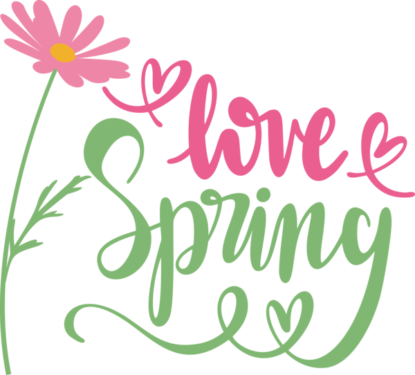 Transparent easter Floral design Cut flowers Logo for Hello Spring for Easter