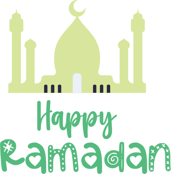 Transparent ramadan Logo Design Green for EID Ramadan for Ramadan