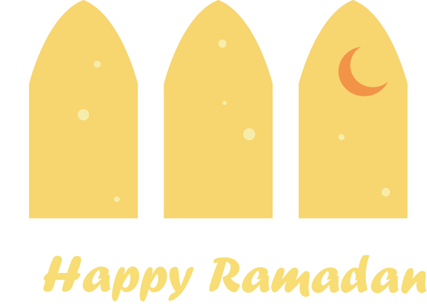 Transparent ramadan Yellow Font Line for EID Ramadan for Ramadan