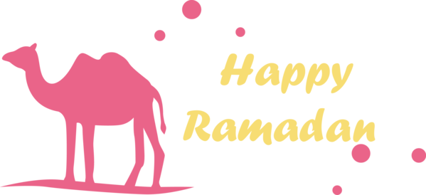 Transparent ramadan Dromedary Design Logo for EID Ramadan for Ramadan