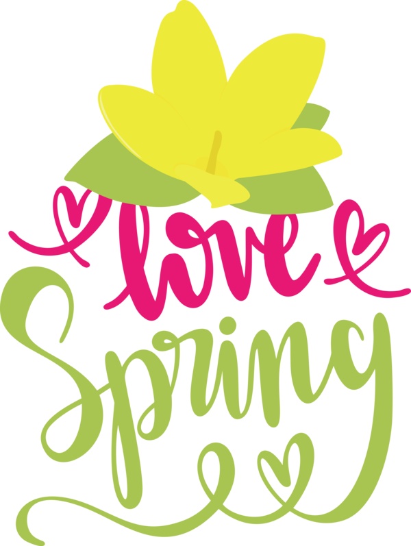 Transparent easter Floral design Leaf Logo for Hello Spring for Easter