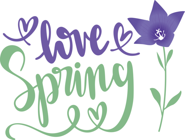 Transparent easter Floral design Leaf Logo for Hello Spring for Easter