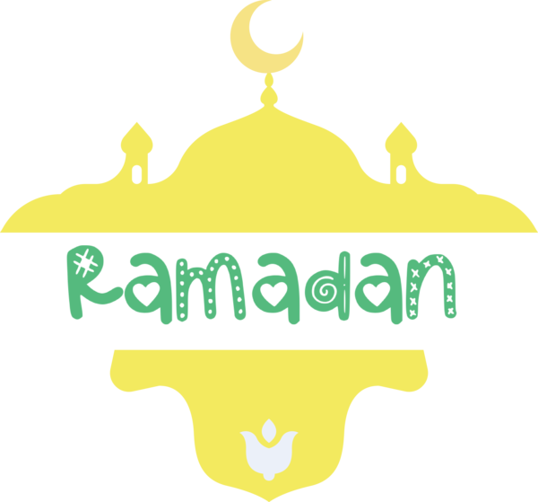 Transparent ramadan Design Logo Green for EID Ramadan for Ramadan