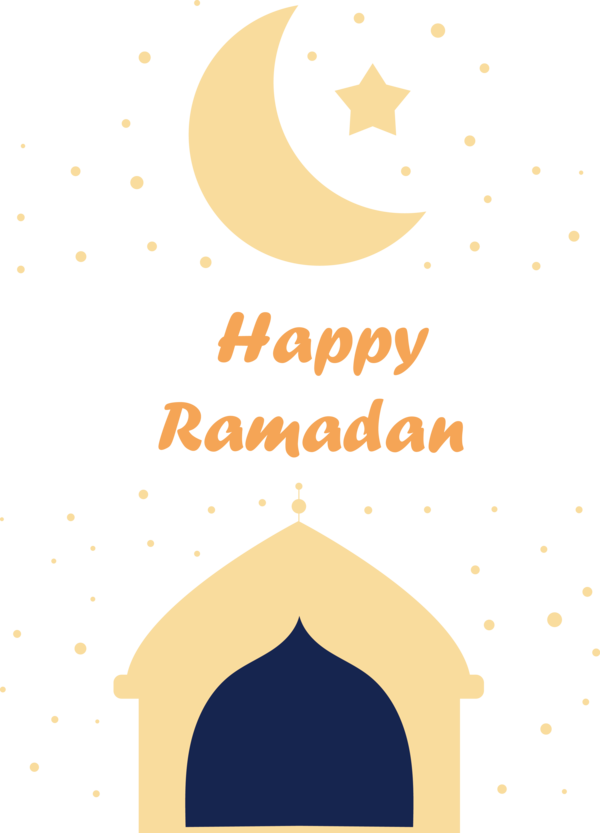 Transparent ramadan Cartoon Yellow Line for EID Ramadan for Ramadan
