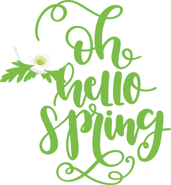 Transparent easter Meter Logo Leaf for Hello Spring for Easter