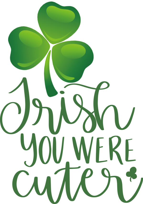 Transparent St. Patrick's Day Logo Symbol Chemical symbol for Shamrock for St Patricks Day