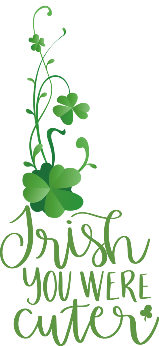 Transparent St. Patrick's Day Leaf Floral design Meter for Shamrock for St Patricks Day