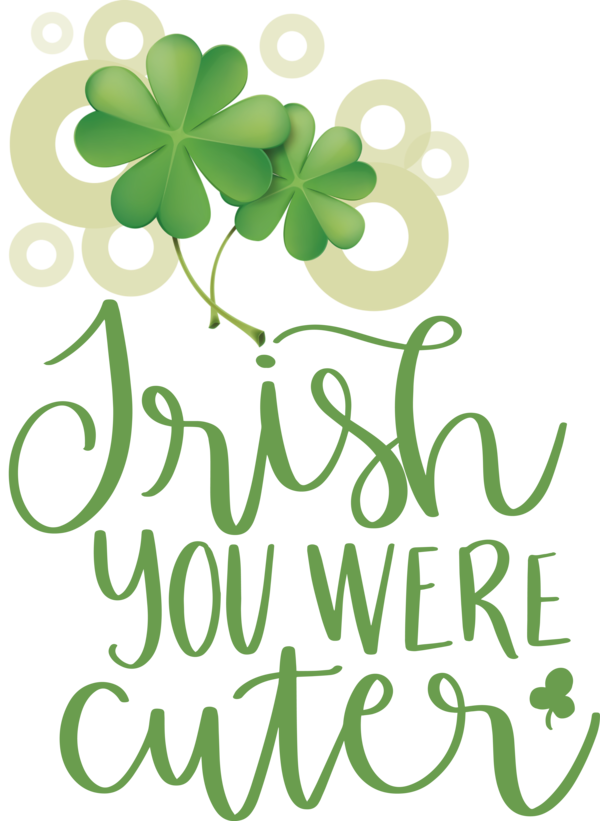 Transparent St. Patrick's Day Floral design Leaf Shamrock for Shamrock for St Patricks Day