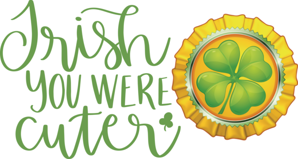 Transparent St. Patrick's Day Four-leaf clover Symbol Cricut for Shamrock for St Patricks Day