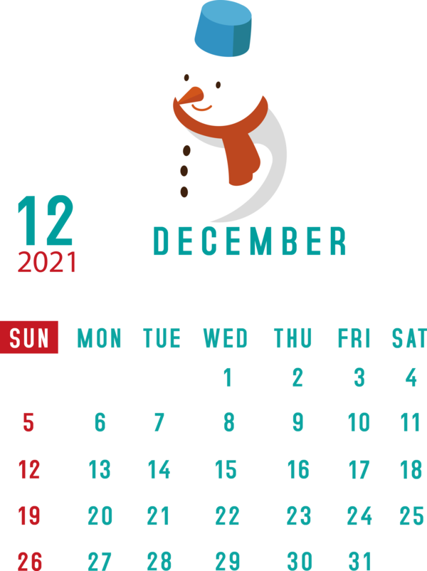 Transparent New Year Logo Meter Line for Printable 2021 Calendar for New Year