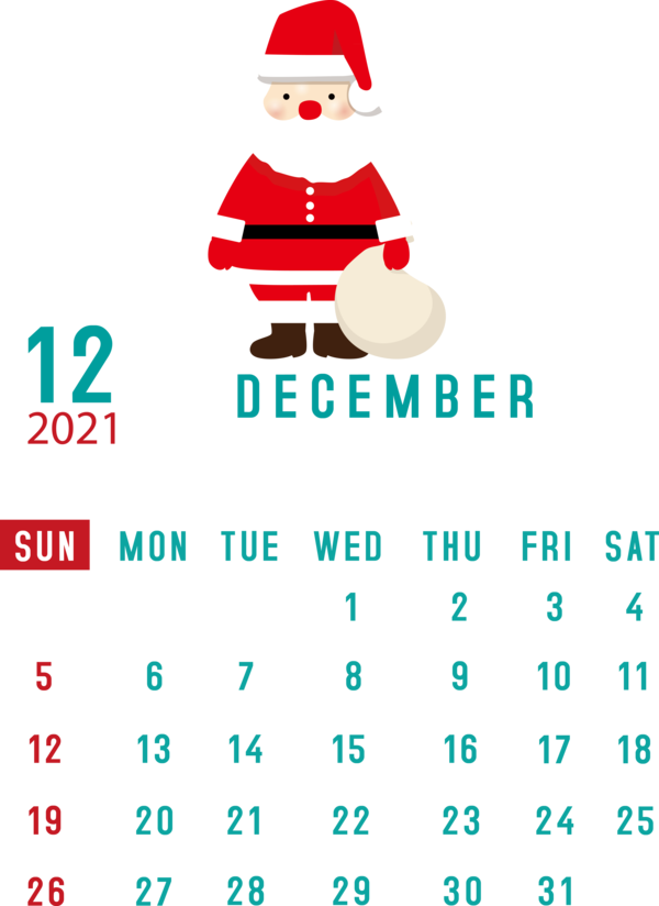 Transparent New Year Christmas Tree Logo Christmas Day for Printable 2021 Calendar for New Year