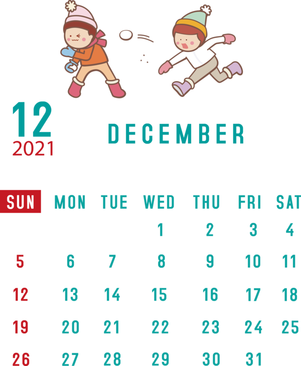 Transparent New Year Cartoon Diagram Meter for Printable 2021 Calendar for New Year