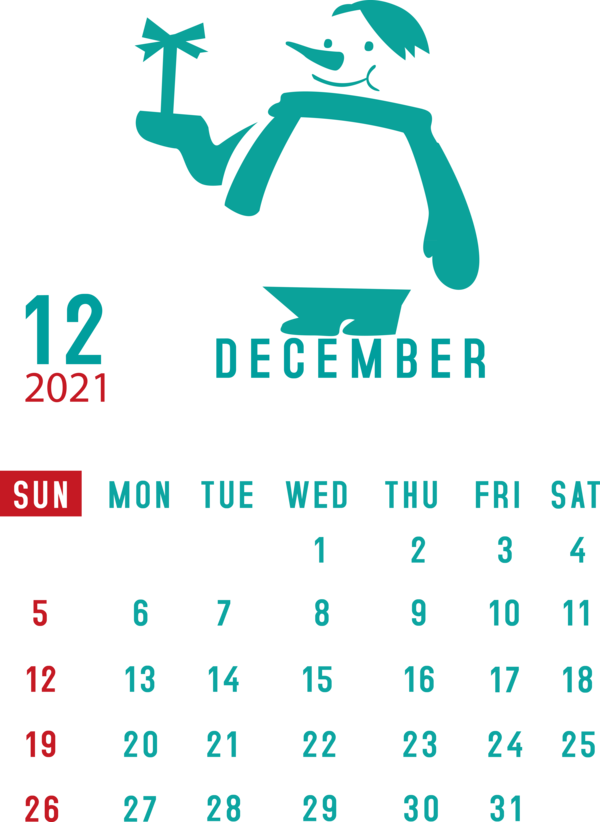 Transparent New Year Logo Diagram Aqua M for Printable 2021 Calendar for New Year