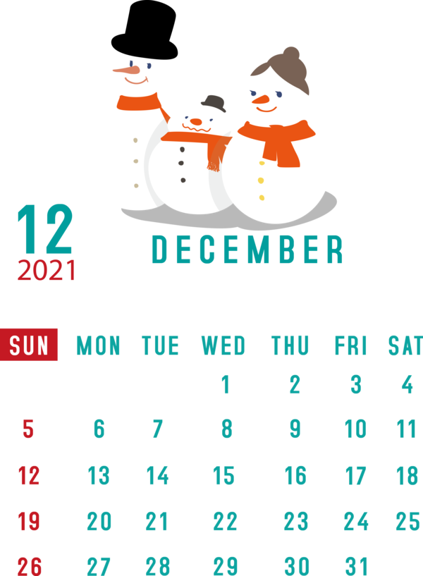 Transparent New Year Month 2021 Calendar System for Printable 2021 Calendar for New Year