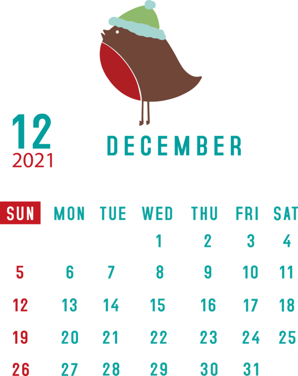Transparent New Year Logo Line Meter for Printable 2021 Calendar for New Year