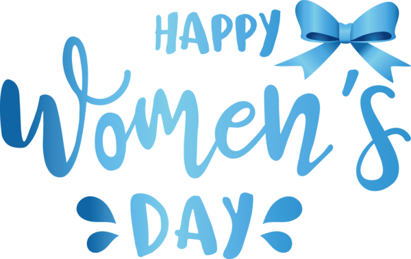 Transparent International Women's Day Logo Aqua M Line for Women's Day for International Womens Day