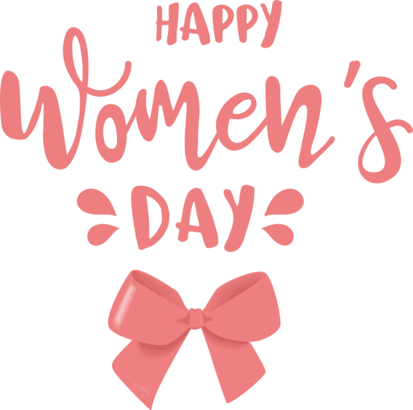 Transparent International Women's Day Logo Font Valentine's Day for Women's Day for International Womens Day